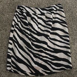 Zebra print skirt